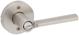 Kwikset 740LSLRDT-11PS Lisbon Lever with Round Rose Entry Door Lock SmartKey ...