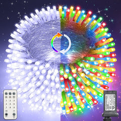 Color Changing Christmas Lights, 338ft 1000 LED White & Multicolor Christmas ...