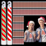 Wettarn Christmas Glow Sticks Bulk 6 Inch Light up Sticks Bright Candy Cane S...