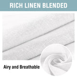 Outdoor Linen Sheer Curtains for Patio Waterproof - Indoor/Outdoor Divider Pr...