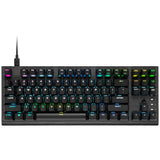 CORSAIR K60 RGB TKL RGB Tenkeyless Optical-Mechanical Wired Gaming Keyboard -...