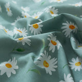 EAVD Garden Style Daisy Floral Comforter Set Twin XL Sage Green Soft Microfib...