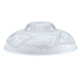 Aspen Creative 23130-11A Clear & Sandblasted Shade for Medium Base Socket Tor...