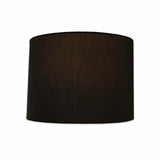 Royal Designs, Inc. Shallow Drum Hardback Lamp Shade, HB-610-18BLK/GL, Black,...