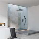 BESy Shower System with 12 Inch Rain Shower Head and Handheld Wall Mounted, H...