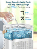 Mini Air Conditioner, 3 IN 1 Portable Desk Fan w/5400mAh Battery, 3 Speeds, R...