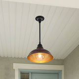 JONATHAN Y JYL7611G Jasper 12.25" 1-Light Farmhouse Industrial Indoor/Outdoor...