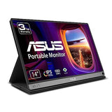 ASUS ZenScreen MB14AC 14” Portable USB Monitor, 1080P Full HD, IPS, GRAY