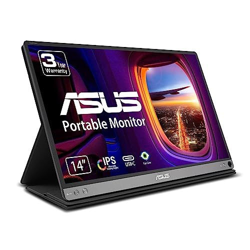 ASUS ZenScreen MB14AC 14” Portable USB Monitor, 1080P Full HD, IPS, GRAY