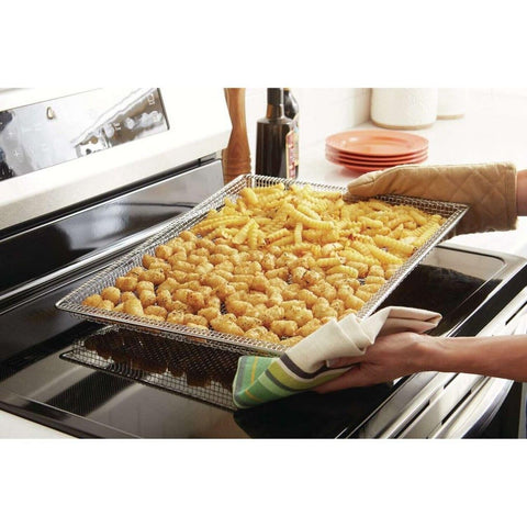 Frigidaire AIRFRYTRAY ReadyCook Stainless Steel Air Fry Tray Oven Insert, Bas...