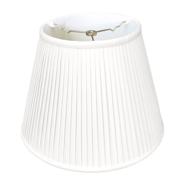 Royal Designs, Inc. Deep Empire Side Pleated Basic Lamp Shade, BS-729-20WH, 1...