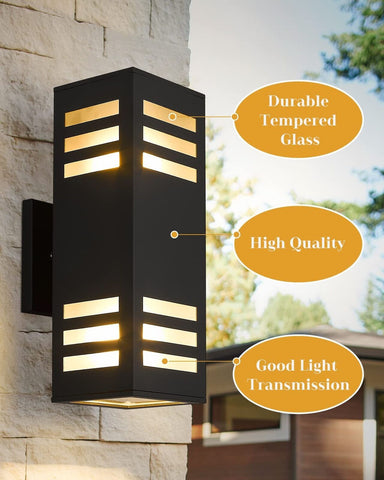 harriet Outdoor Wall Lights, Modern Outdoor Wall Sconces Aluminum Waterproof,...