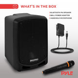 Pyle Bluetooth Karaoke PA Speaker - Indoor / Outdoor Portable Sound System wi...