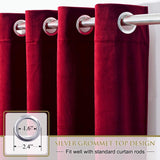 StangH 108-inch Long Velvet Curtains - Luxurious Velvet Fabric Room Darkening...