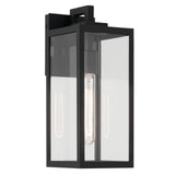 Kichler Branner 1-Light Textured Black Luxe Updated Traditional Outdoor Wall ...