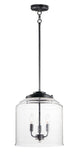 Maxim 12273CDBK Acadia Three Candelabra Light Seedy Glass Bell Foyer Pendant ...