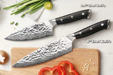 KEEMAKE Damascus Chef Knife 8 Inch, Gyutou Knife with Hammered Damascus Steel...