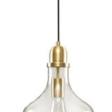 Hampton Hill Auburn Modern Glass Pendant Light Fixtures for 0, Gold/Clear