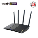 ASUS RT-AX1800S Dual Band WiFi 6 Extendable Router, Subscription-Free Network...