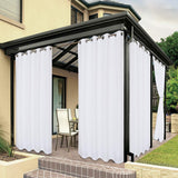 BONZER Outdoor Curtains for Patio Waterproof Thick Privacy Grommet Sunlight B...