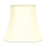 Royal Designs Square Cut Corner Basic Lamp Shade, Linen Eggshell, 10" x 16" x...