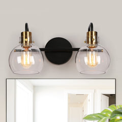 ZEVNI Bathroom Light Fixtures, Modern Vanity Lights, 2-Light Bathroom Vanity ...