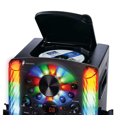 Singing Machine SML625BTBKD Karaoke Machine, Portable Bluetooth CD+G Karaoke ...