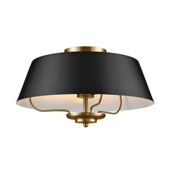 Kichler Pendant/Semi Flush 3Lt,Black Black 3 Light