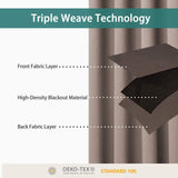 BONZER Room Divider Curtain Total Privacy Wall Noise Reducing Extra Wide Blac...