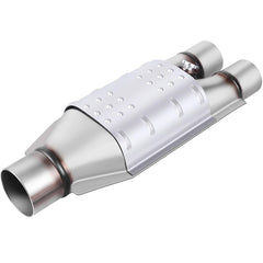 AUTOSAVER88 2.5" Outlet / 2" Inlet Universal Catalytic Converter (EPA Complia...