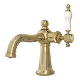 Kingston Brass KS154KLPB Nautical Bathroom Faucet, Polished Brass 4.5 x 6.31 ...