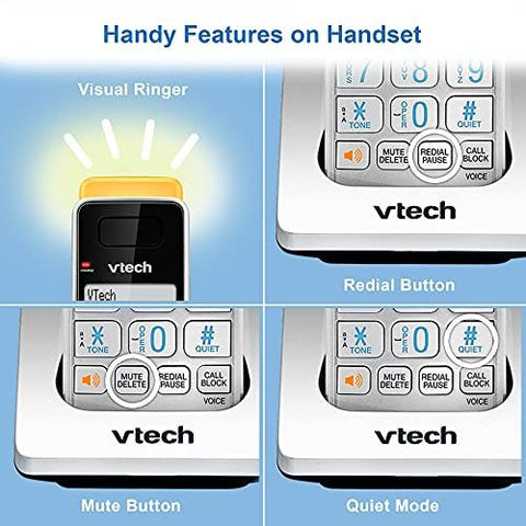 VTech IS8121-4 Super Long Range up to 4 Handsets with Range, Black