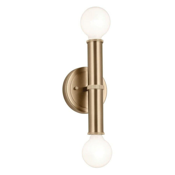 Kichler Torche 9.75 Inch 2 Light Wall Sconce in Champagne Bronze