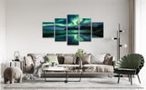 Aurora Borealis Wall Art Painting for Office Bedroom Scenery Landscape Canvas...