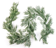 CraftMore Snowy Cedar Garland 6-Foot