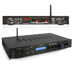 Pyle - 5 Channel Rack Mount Bluetooth Receiver, Home Theater Amp, Black