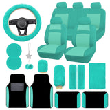 Car Seat Cover Full Set for Women with Waterproof Floor Mats,3D Air Mesh Car ...