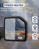 ECCPP Tow Mirrors Fit For 2015-2019 For F150 Pickup Truck Power Adjusted Heat...