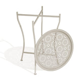 Atlantic Daisy Tray Table, Heavy-Duty Metal Construction, UV-Coated for Outdo...