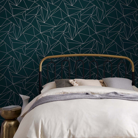 NEXT Scatter Geo Teal Removable Wallpaper