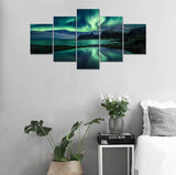 Aurora Borealis Wall Art Painting for Office Bedroom Scenery Landscape Canvas...