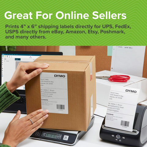 DYMO LabelWriter 5XL Label Printer Bundle, Prints Extra-Wide Shipping Labels ...