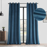 HPD Half Price Drapes Basic Deluxe Velvet Room Darkening Curtains 2 Panels Se...