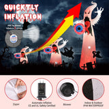 Elegear 12FT Outdoor Halloween Inflatables Ghost with Induction Horn Will Scr...