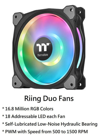 Thermaltake Floe DX 280mm, Dual Ring LED, 16.8 Million Color Software Enabled...