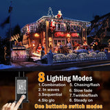 Hezbjiti Christmas Lights Decorations Outdoor, 1600LED 164FT Ice Fairy Lights...