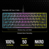 Corsair K65 RGB Mini 60% Mechanical Gaming Keyboard - Cherry MX Brown Mechani...