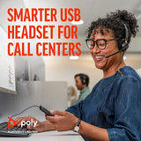 Poly - EncorePro 525 USB-A and USB-C USB Headset (Plantronics) - Acoustic Hea...