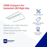 Lithonia Lighting CPHB 12LM MVOLT 40K Compact PRO LED Bay Light, High Bay, 12...