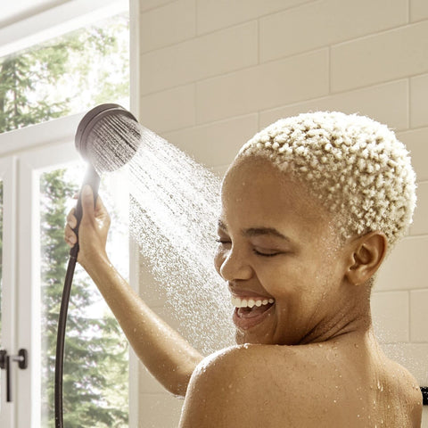 hansgrohe Pulsify S 6-inch Handheld Shower Head Set Modern 3-Spray PowderRain...